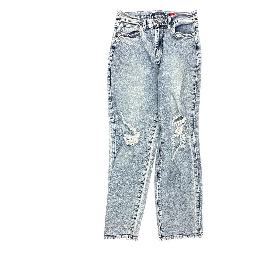 Celebrity Pink The Eleven Distressed Straight Women's size 9‎ Blue Denim Jeans